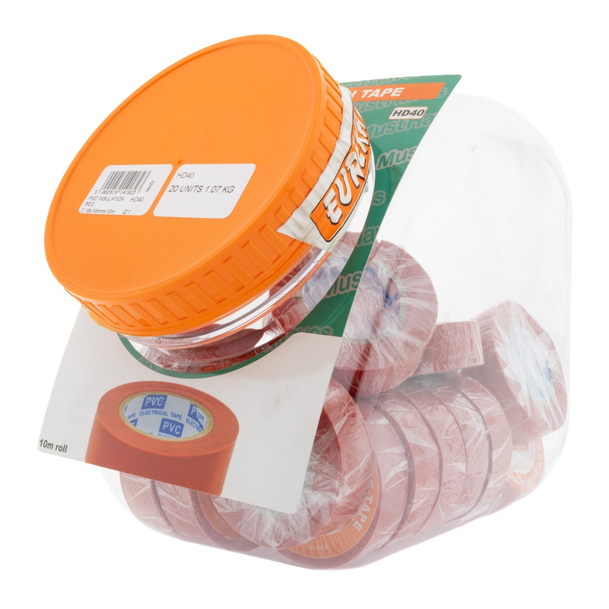Eureka Tape Insulation 19MMX10M Red