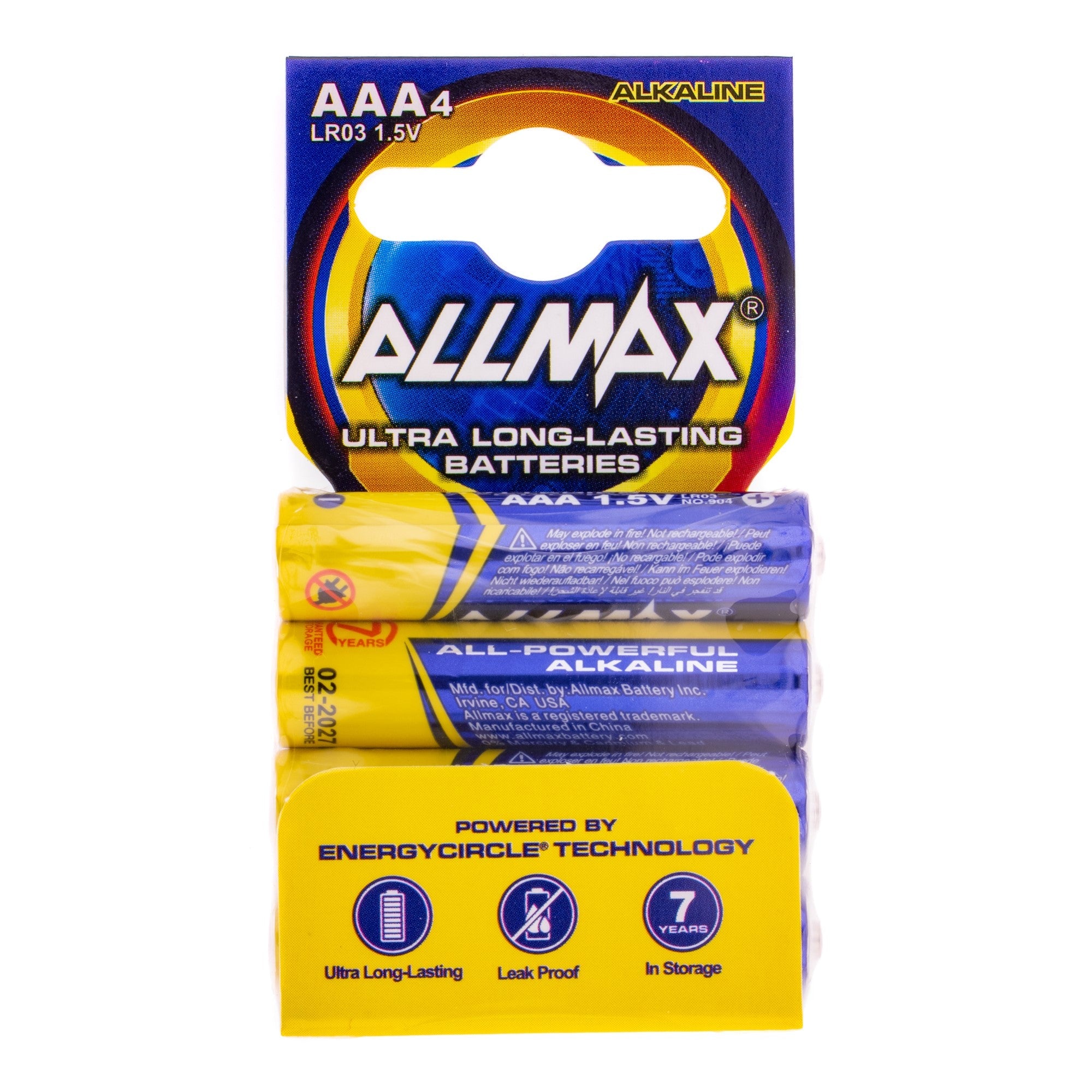 Allmax Battery Aaa 4 Pack Super Alkaline