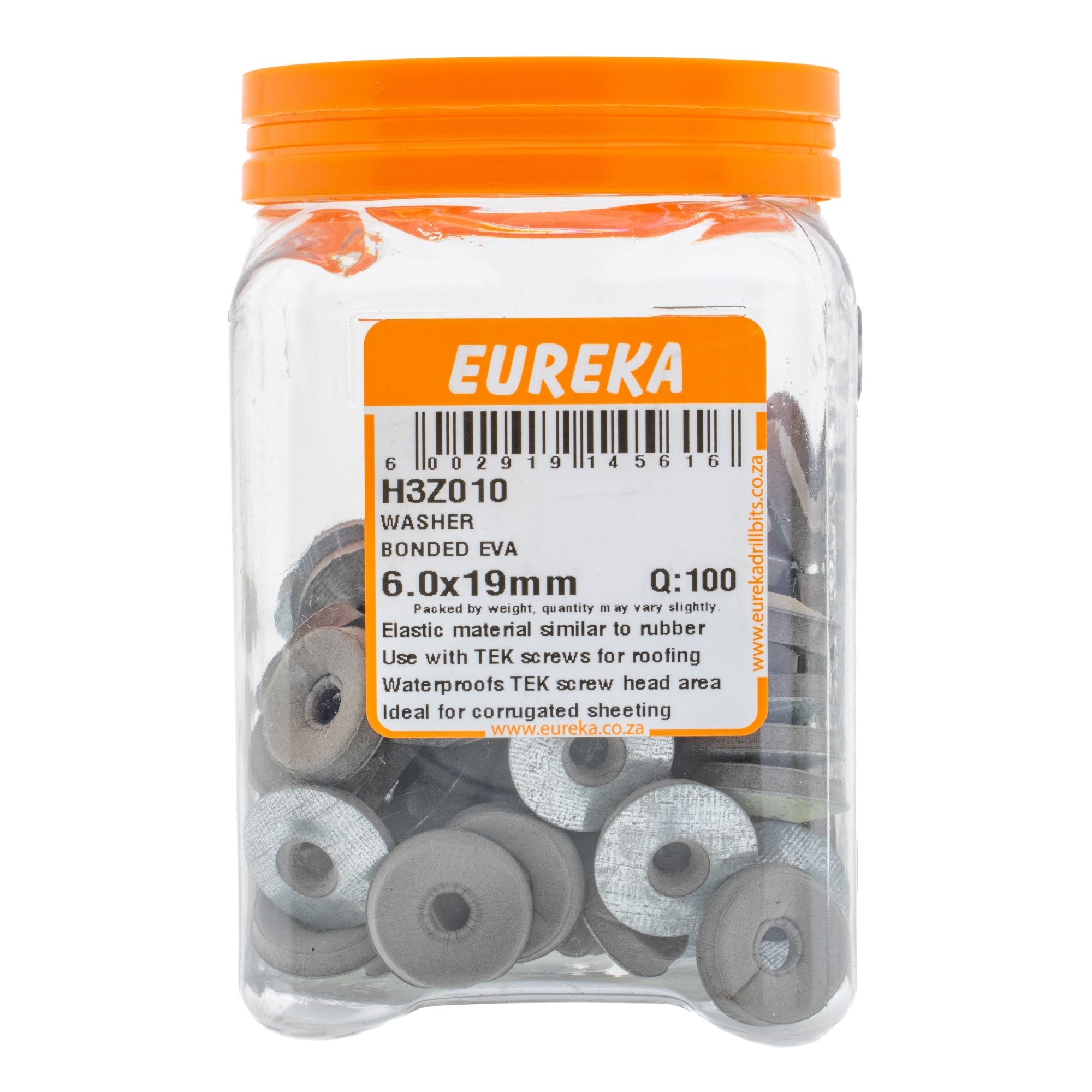 Eureka Washer Bonded EVA 6.0 x 19mm Q:100