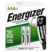 Energizer Battery Recharge Power+ Aaa 2P