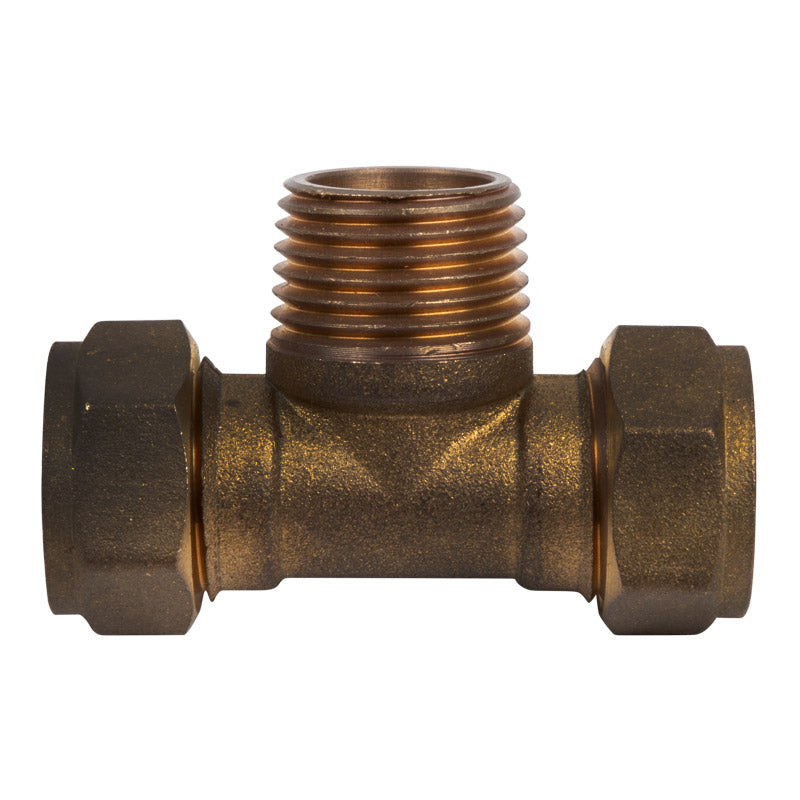 Plumbing Tee 15mmx1/2 Cxcxmi Brass