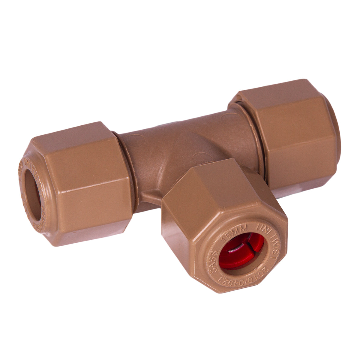 Plumbing Tee 15mm Cxcxc Unitwist