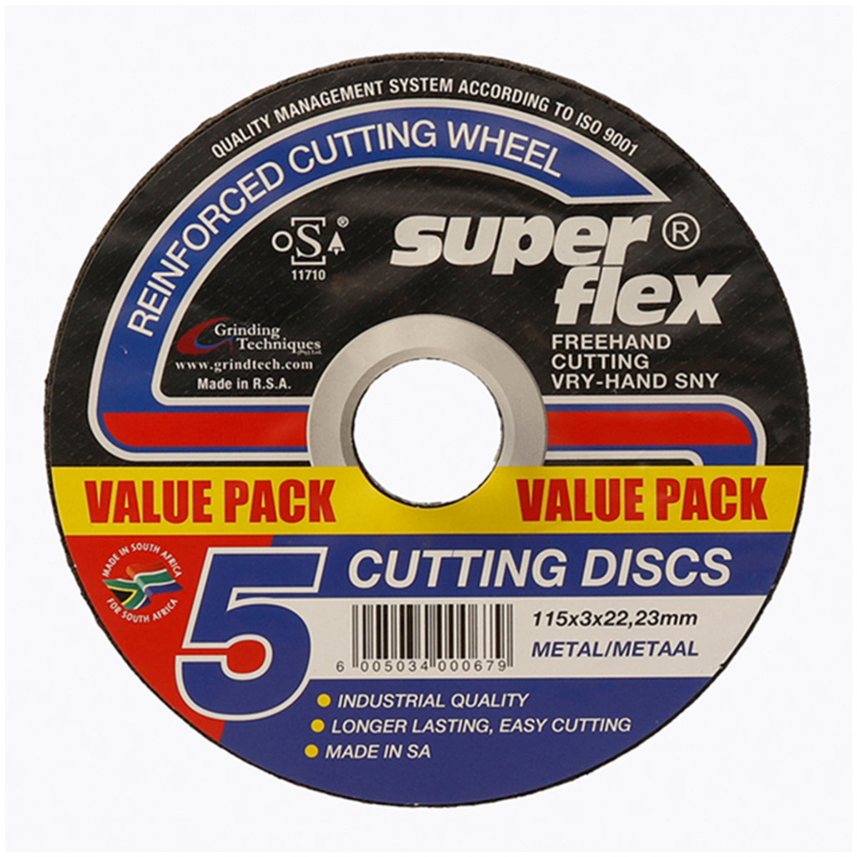 Cutting  Disc Steel 115 x 3x22.2 Q:5 S/flex