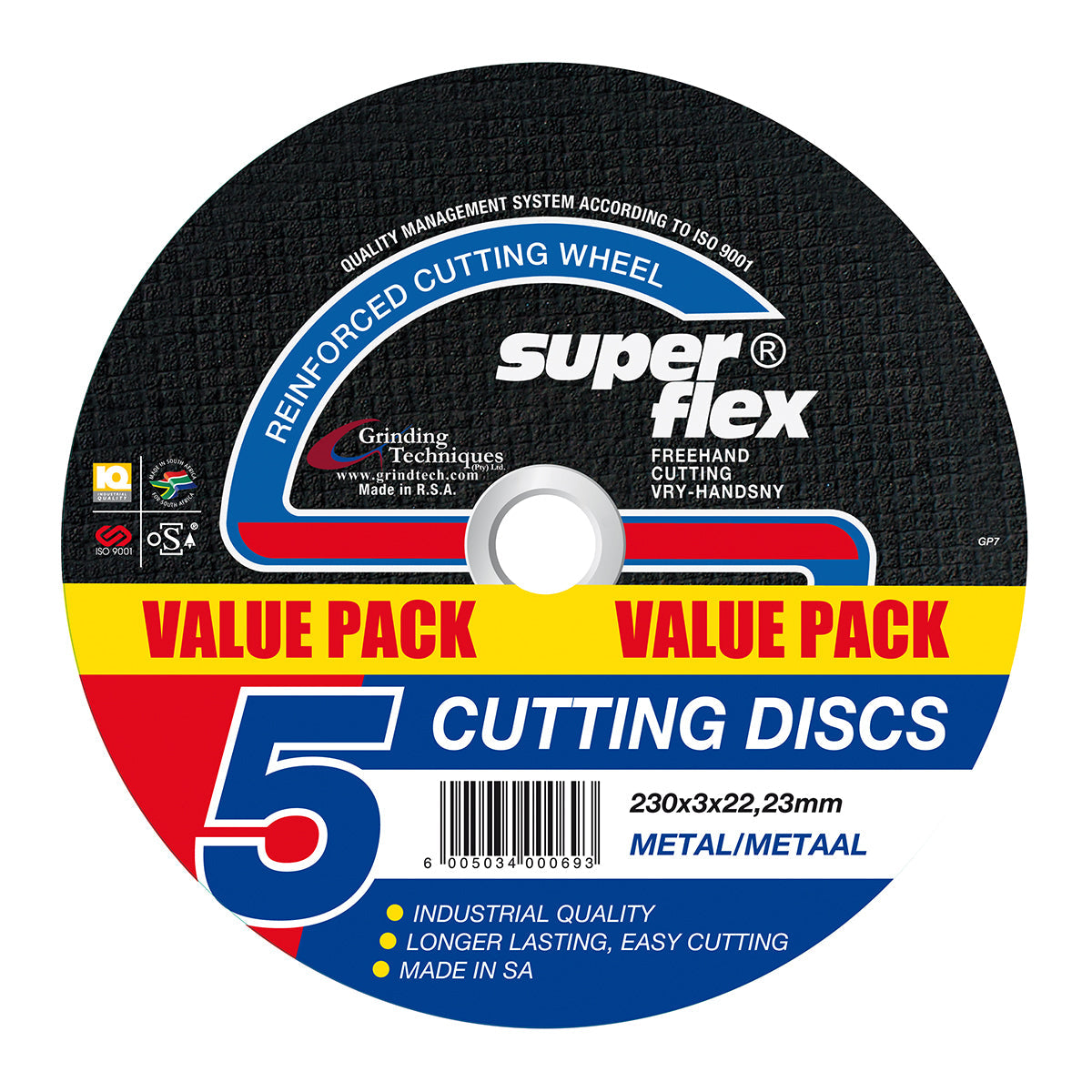 Cutting  Disc Steel 230 x 3x22.2 Q:5 S/flex