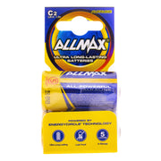 Allmax Battery C 2 Pack Super Alkaline Gold