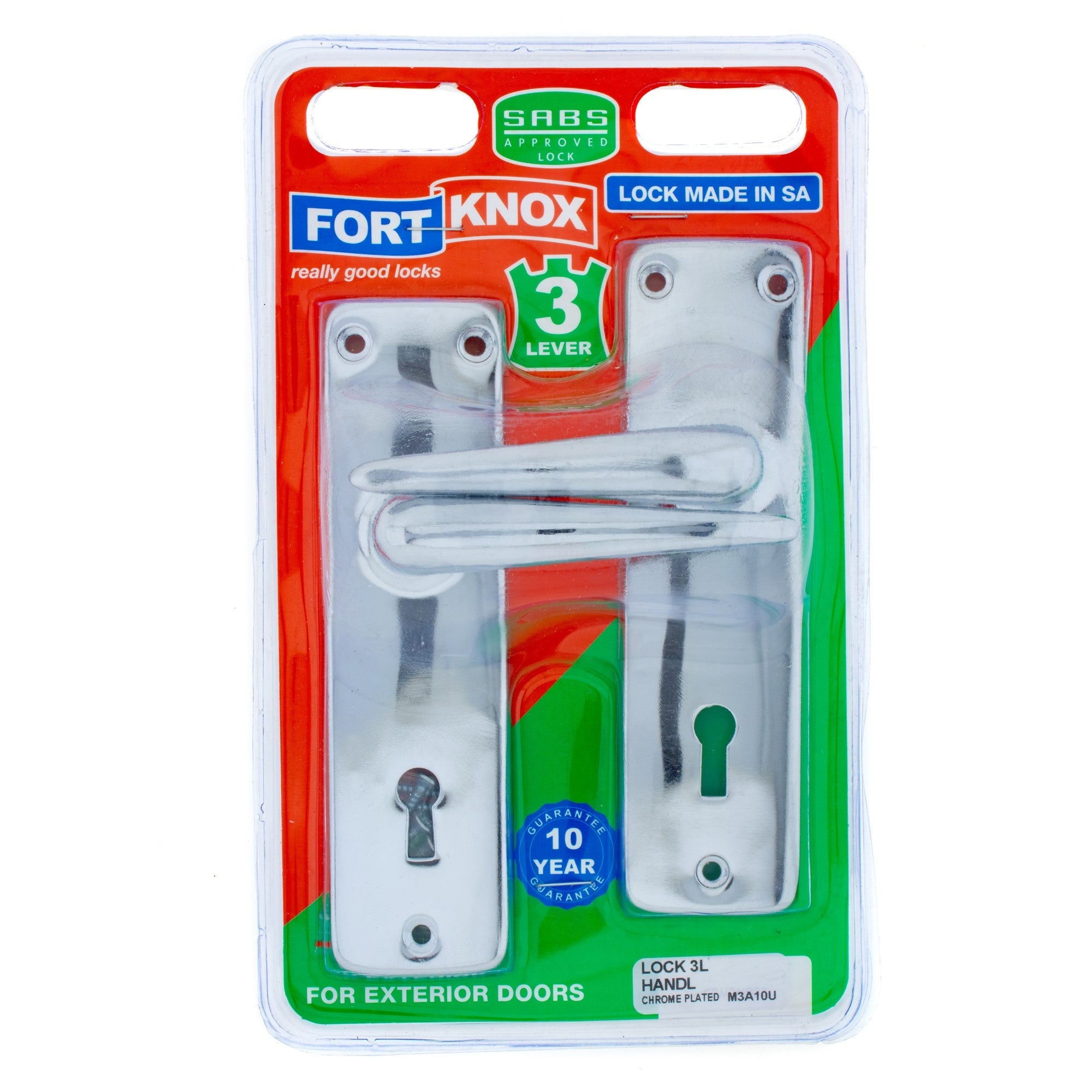 F/knox Lock 3L Handle Chrome Plated