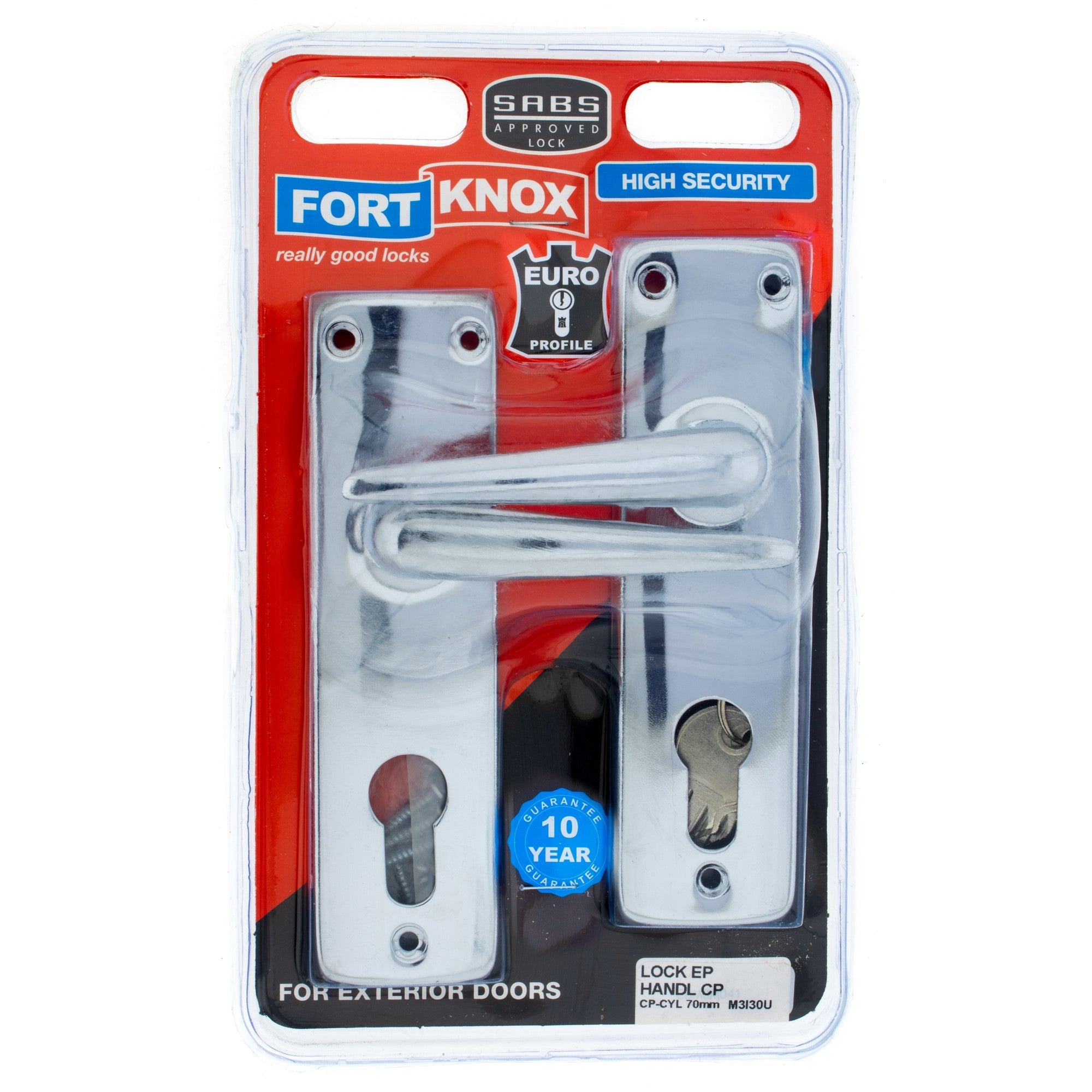 F/knox Lock EP Handl Cp-cyl 70mm Q:1