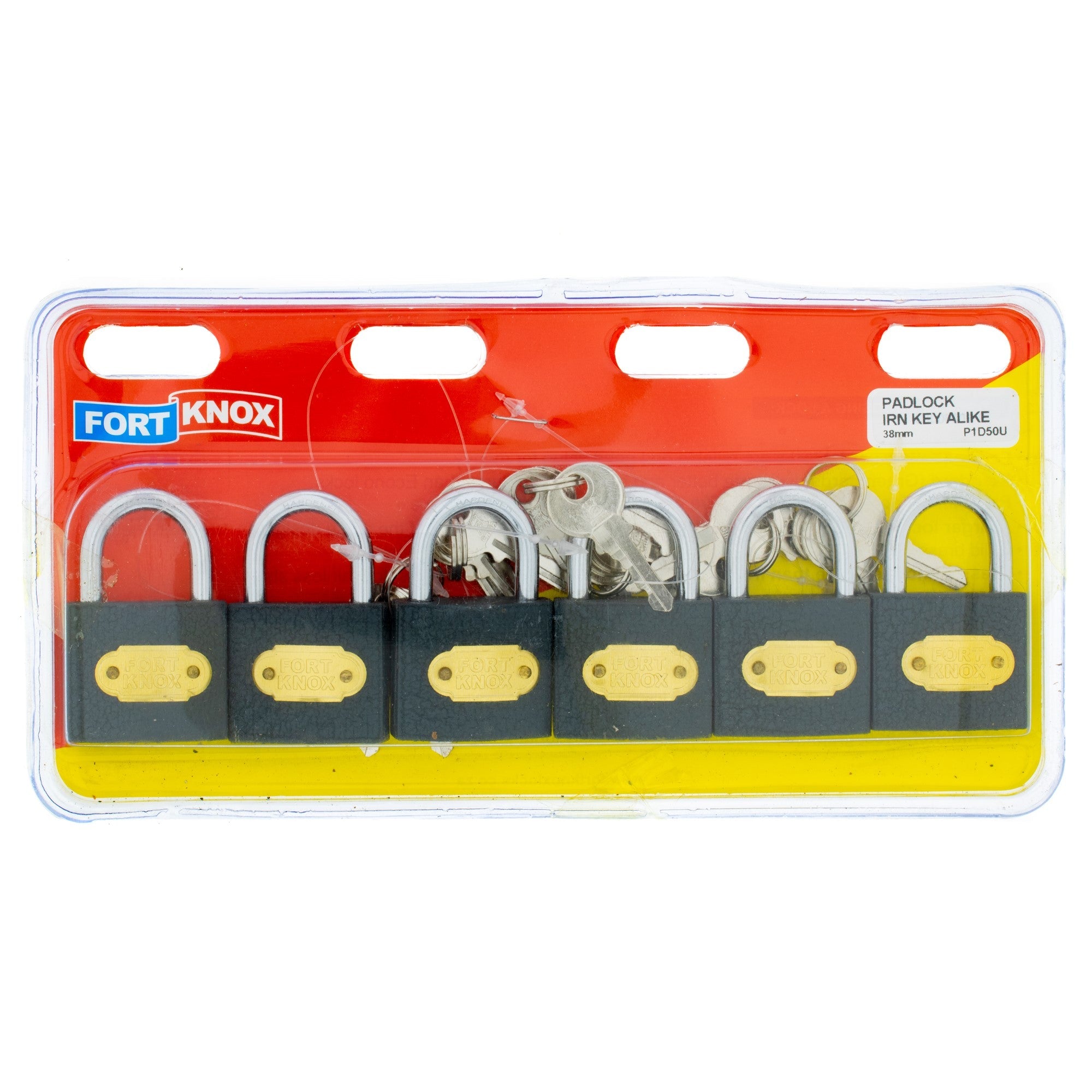 F/knox Padlock Iron Key Alike 38mm Q:6