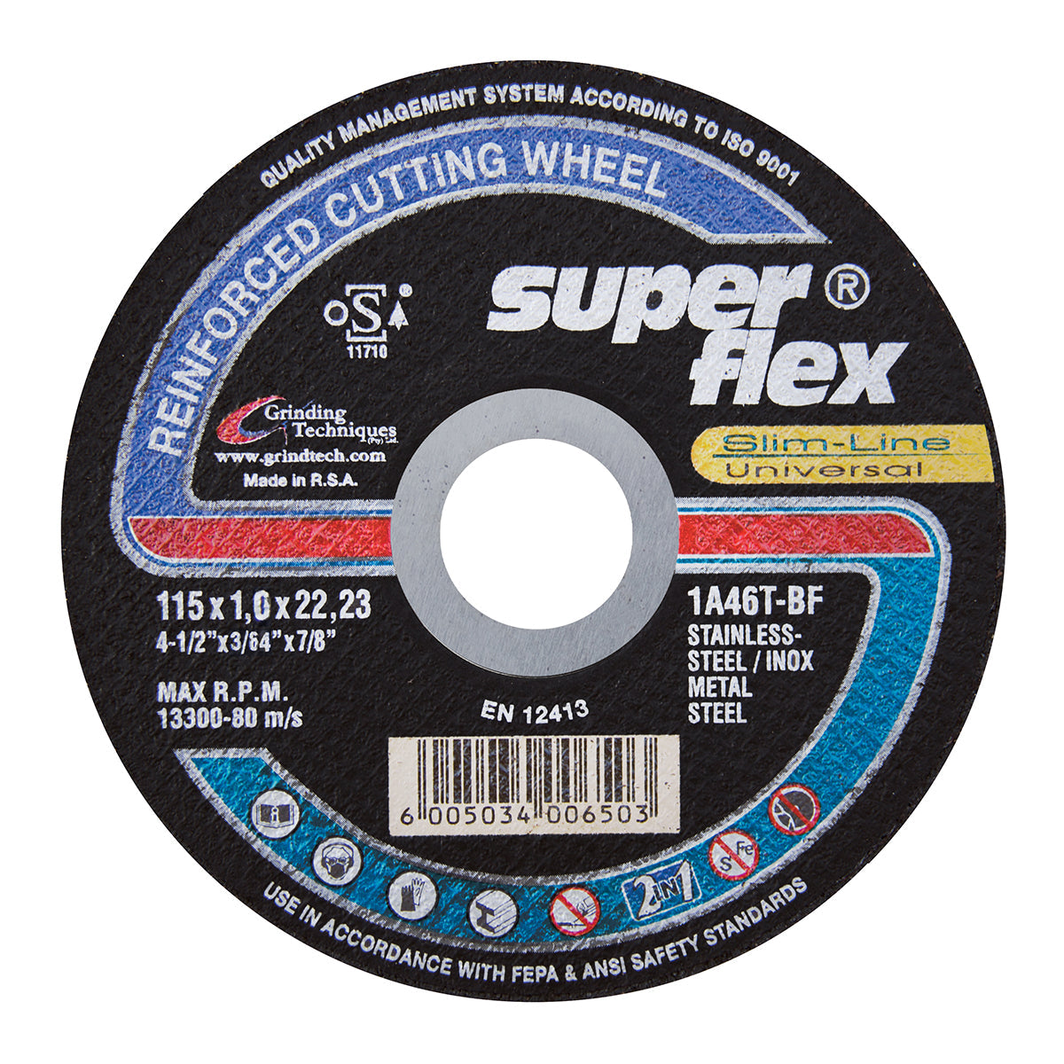 Cutting  Disc Steel 115 x 1mm S/flex