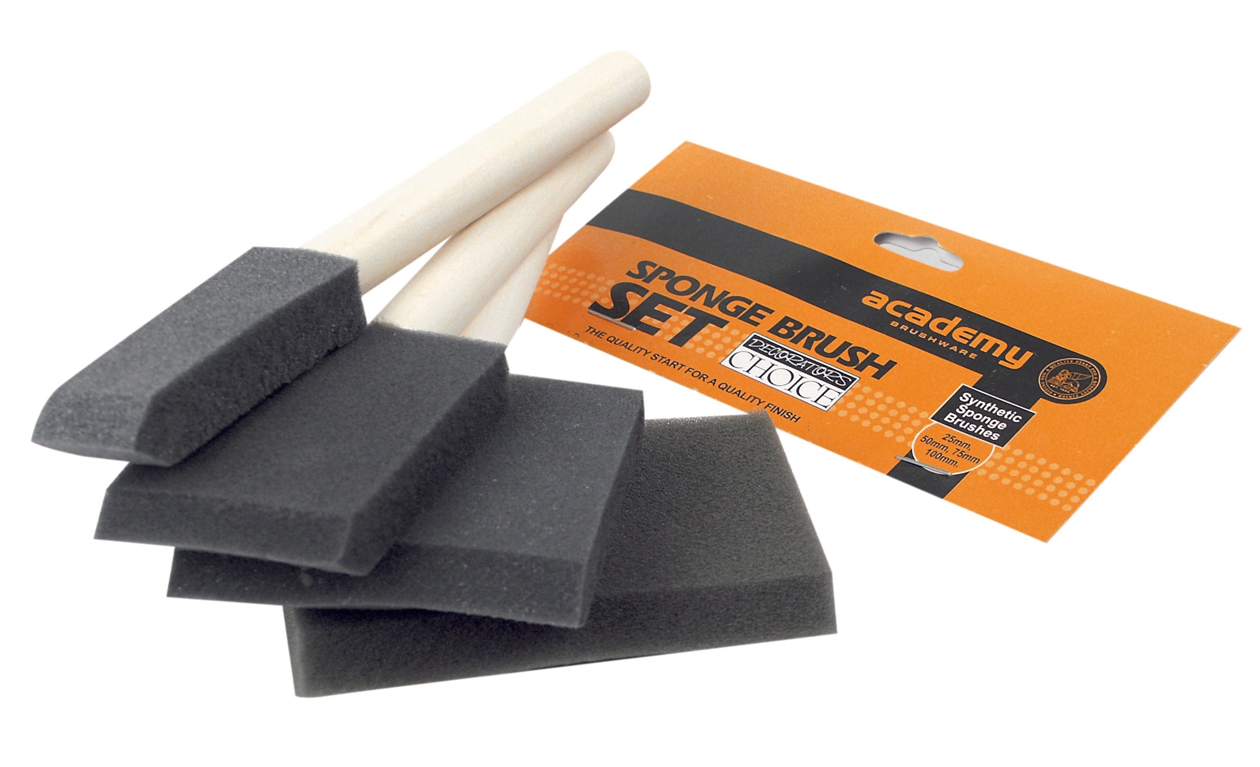 Academy Paint Brush Sponge Set