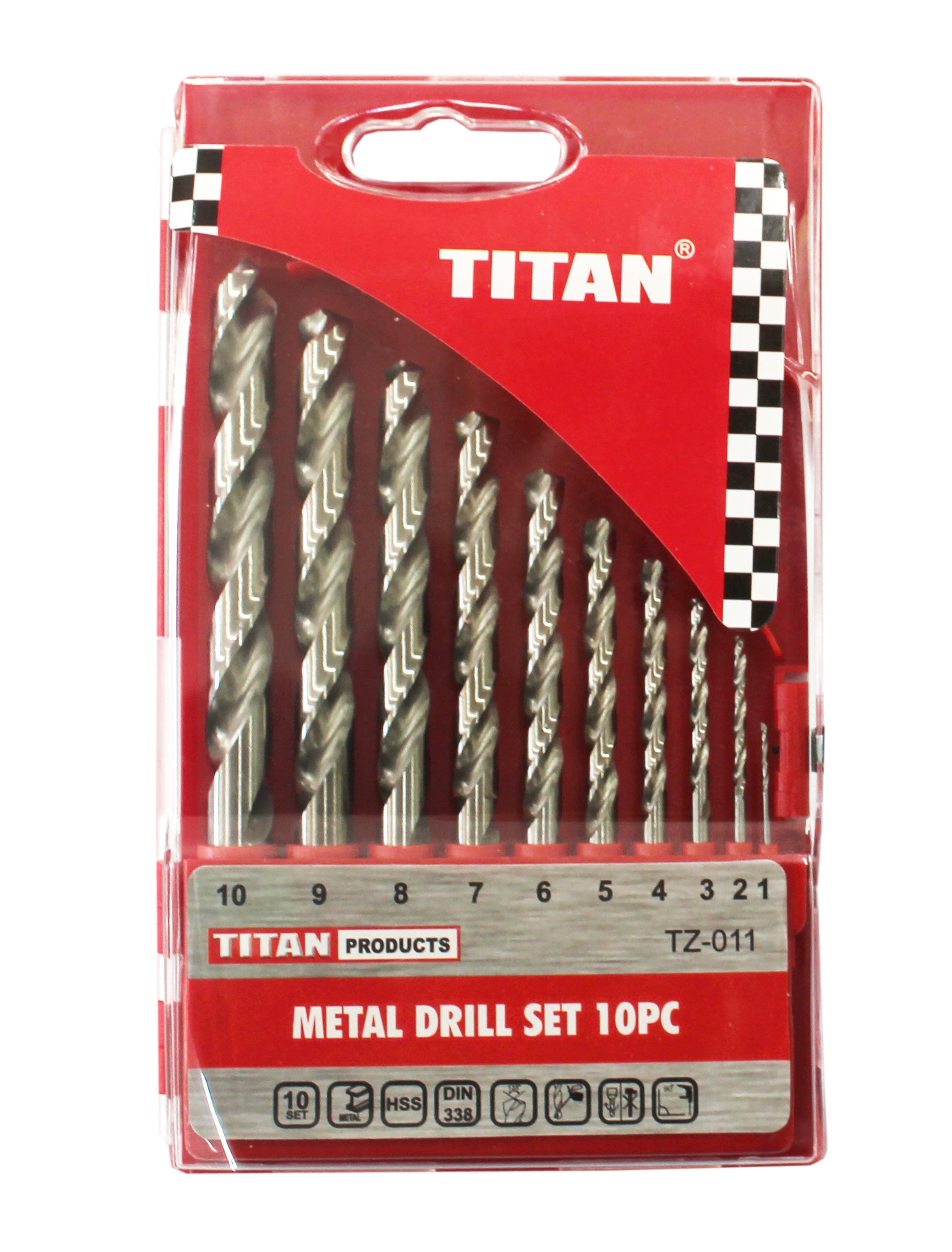 Titan Drill Set Hss 10PC