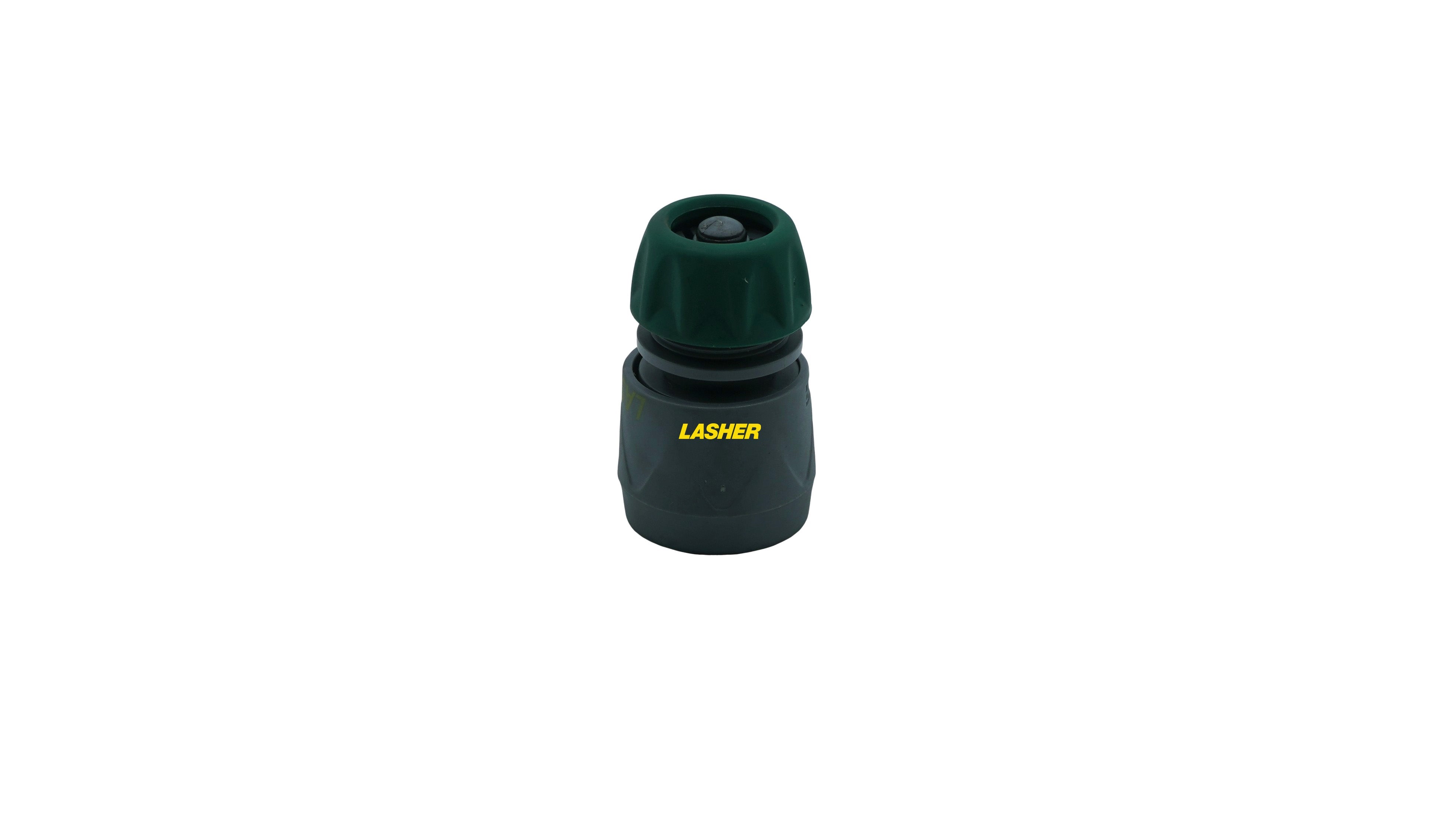 Lasher Hose Connector with Water Stop 12mm