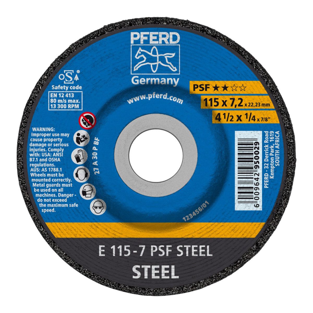 Grinding Dome  Disc SG 115mm Pferd