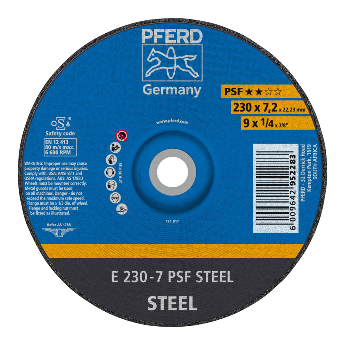 Grinding Dome  Disc PS 230mm Pferd