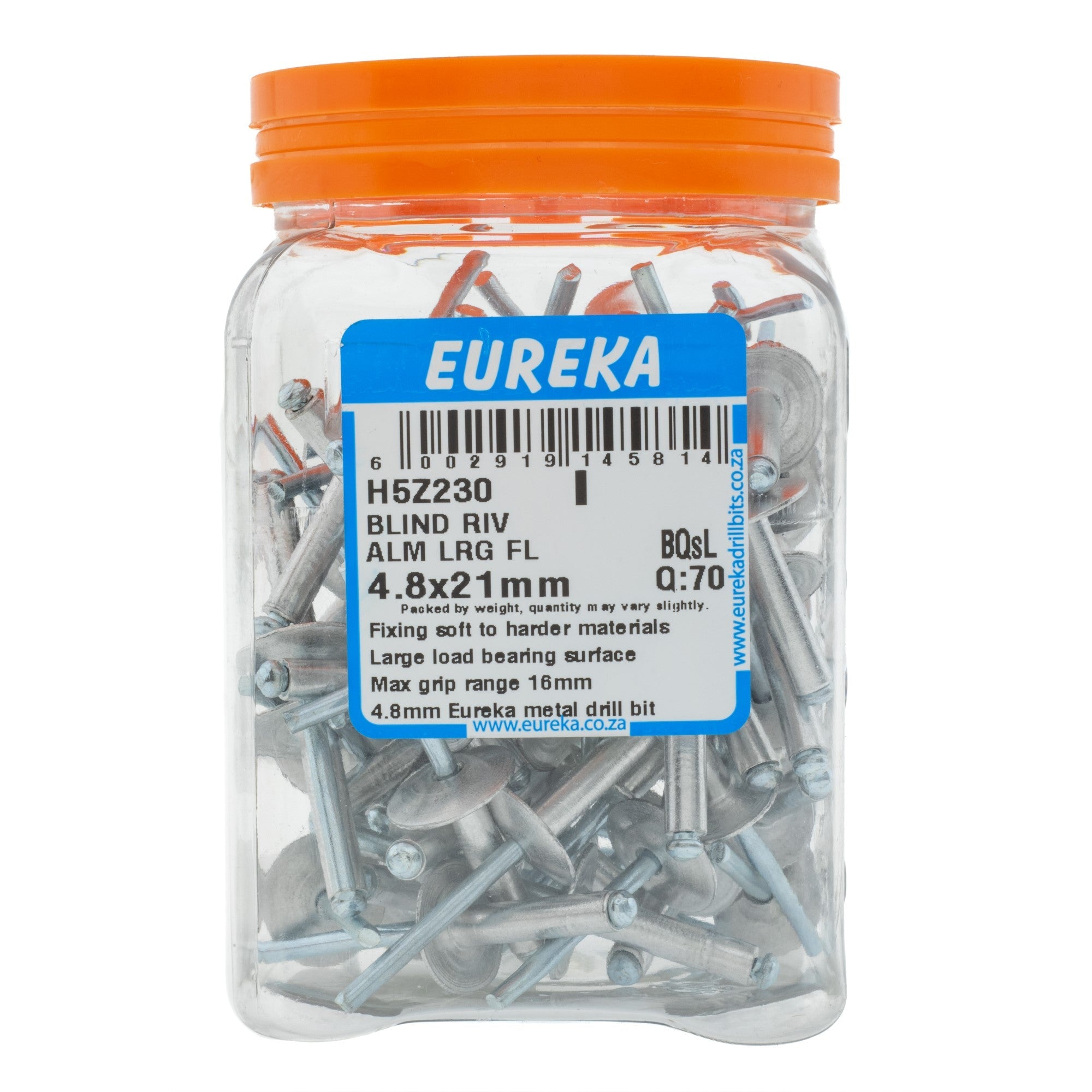 Eureka Blind Riv Alm Lrg FL 4.8 x 21mm EURE