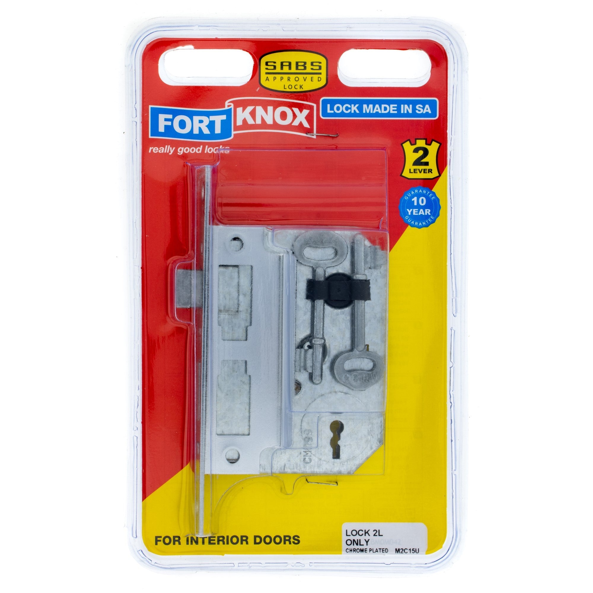 F/knox Lock 2L Only Chrome Plated