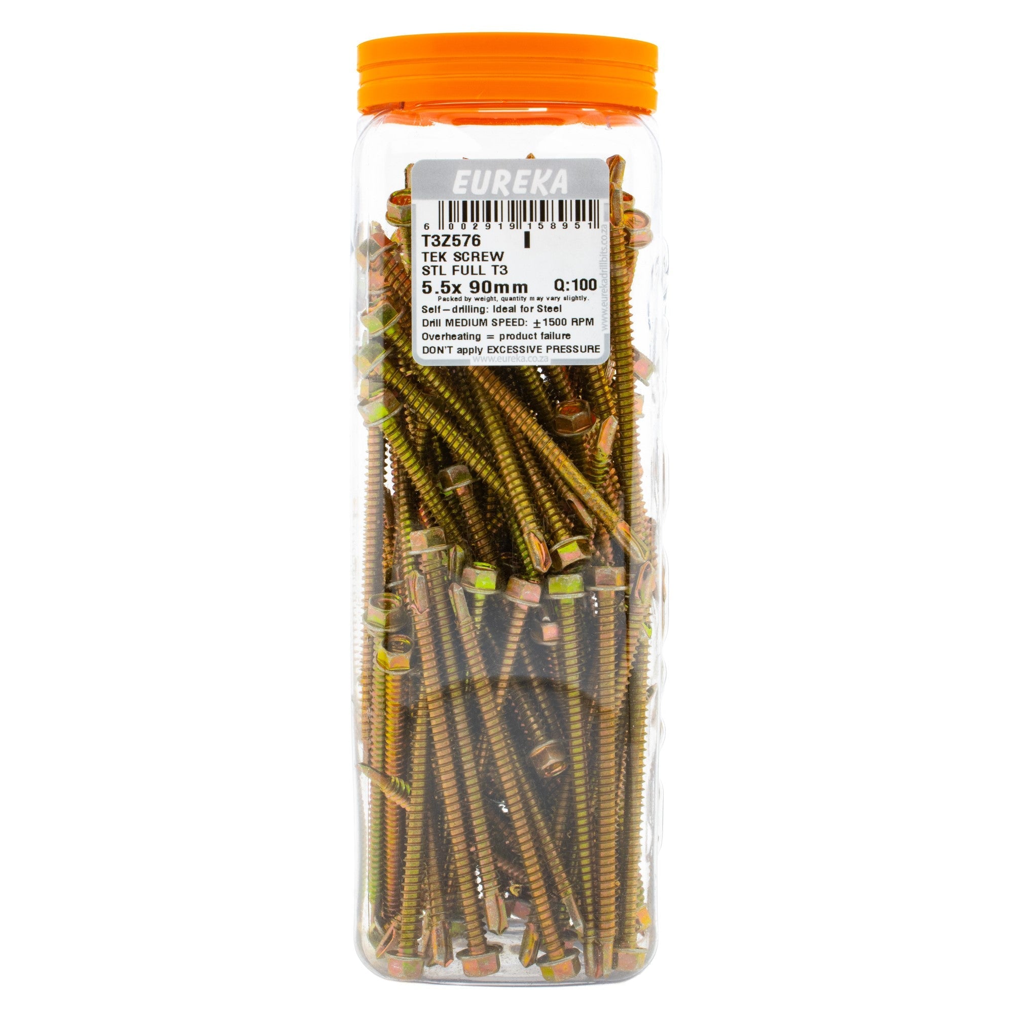 Eureka TEK Screw STL Full T3 5.5 x 90mm Q:100 EUR