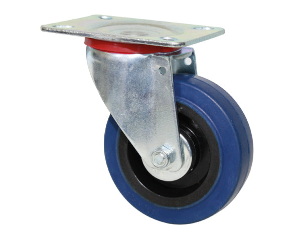 Swivel Castor 100mm Elastic Rubber