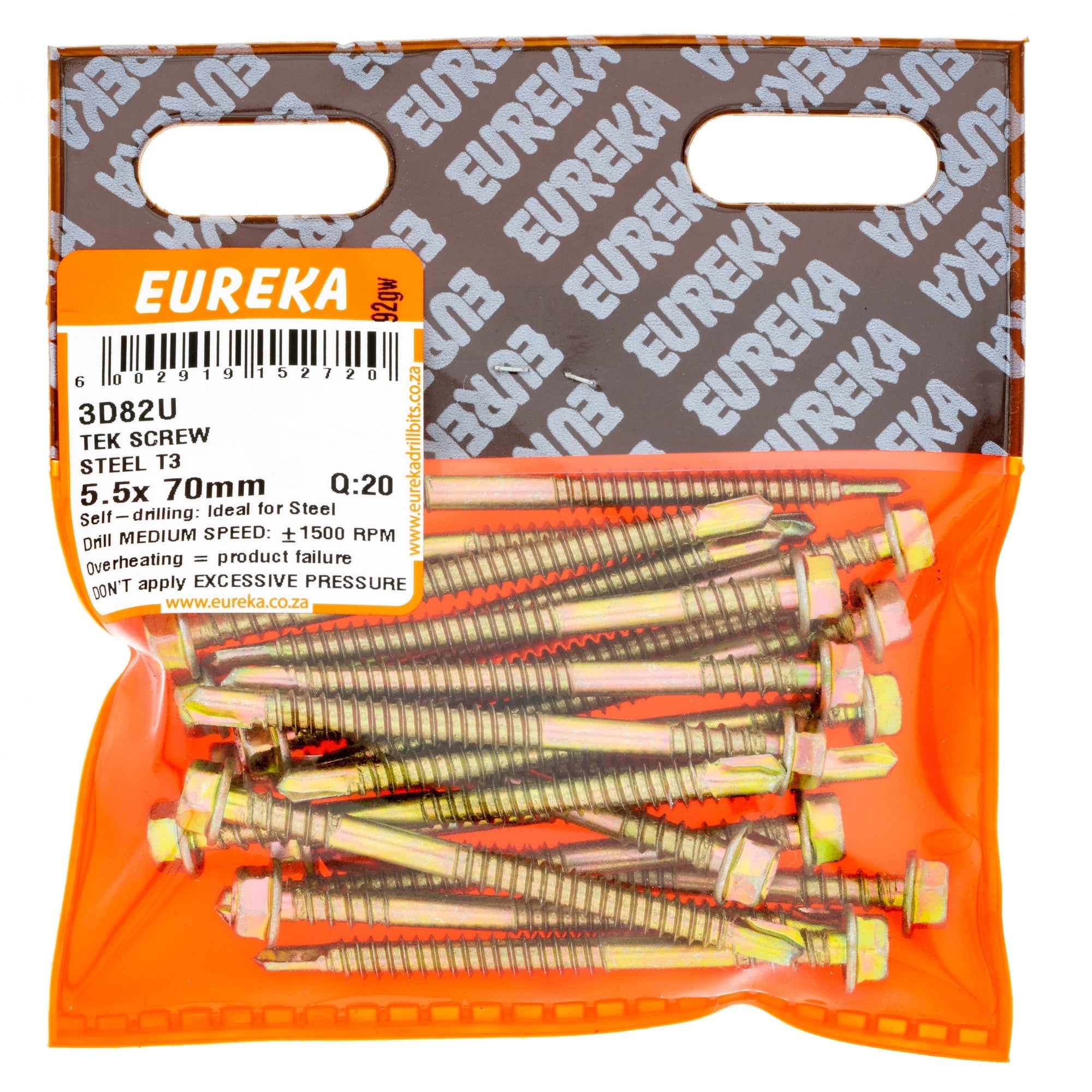 Eureka TEK Screw Steel T3 5.5 x 70mm Q:20