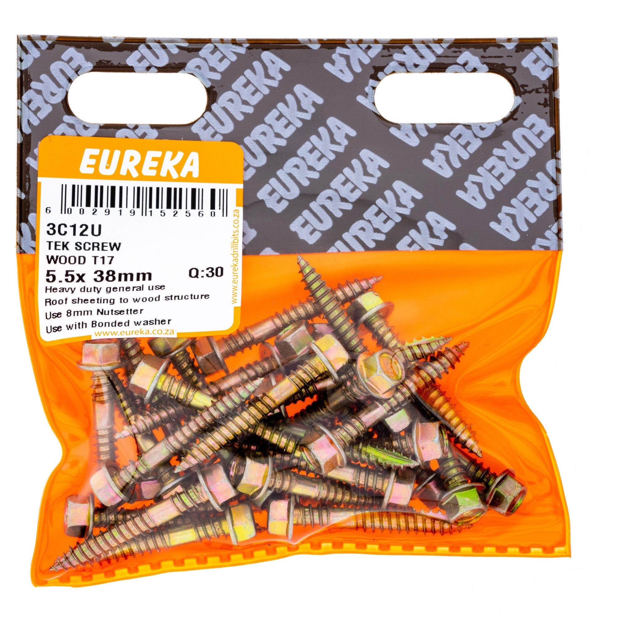 Eureka Tek Screw Wood T17 5.5 x 38mm Q:30