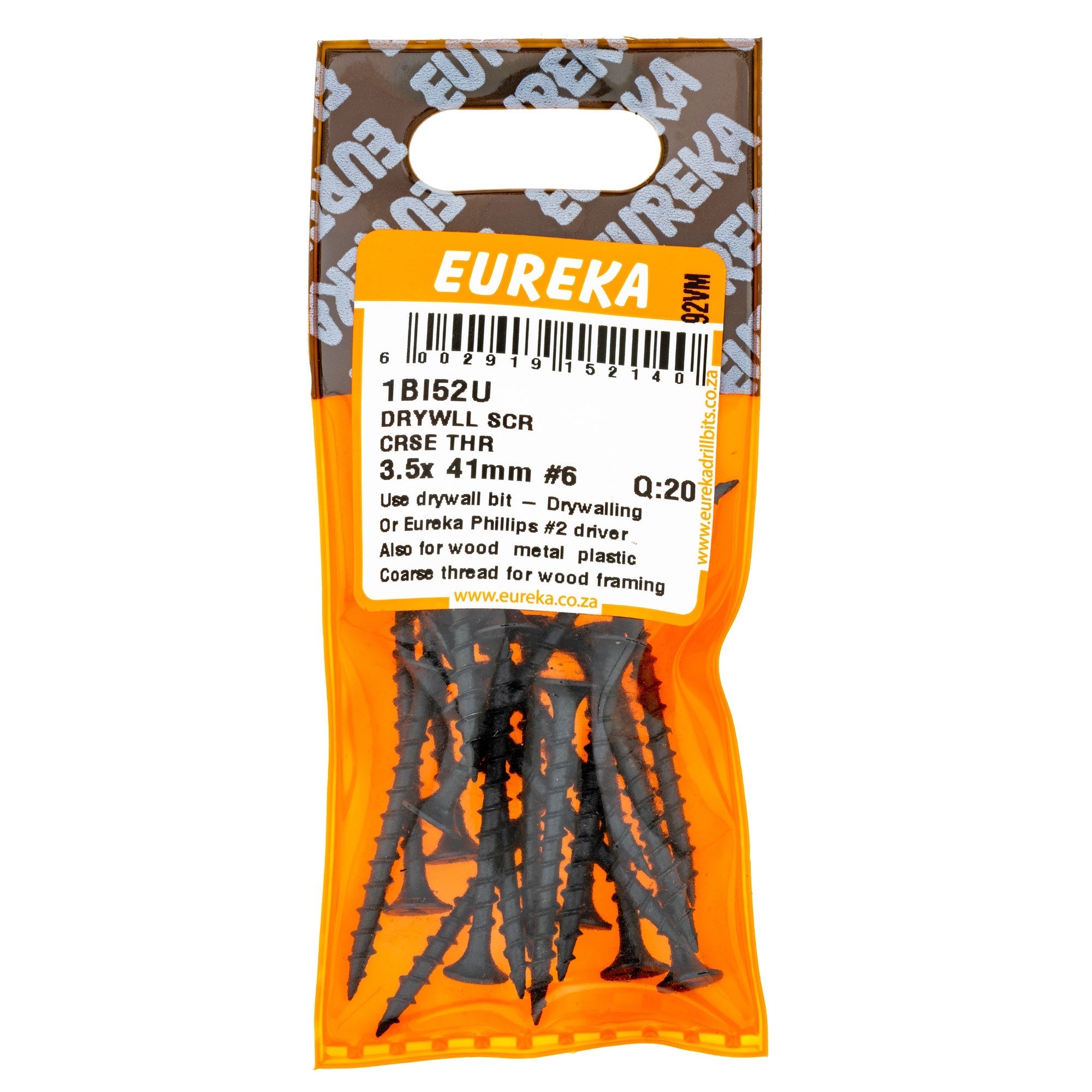 Eureka Drywall Screw Coarse Thread 3.5 x 41mm 6