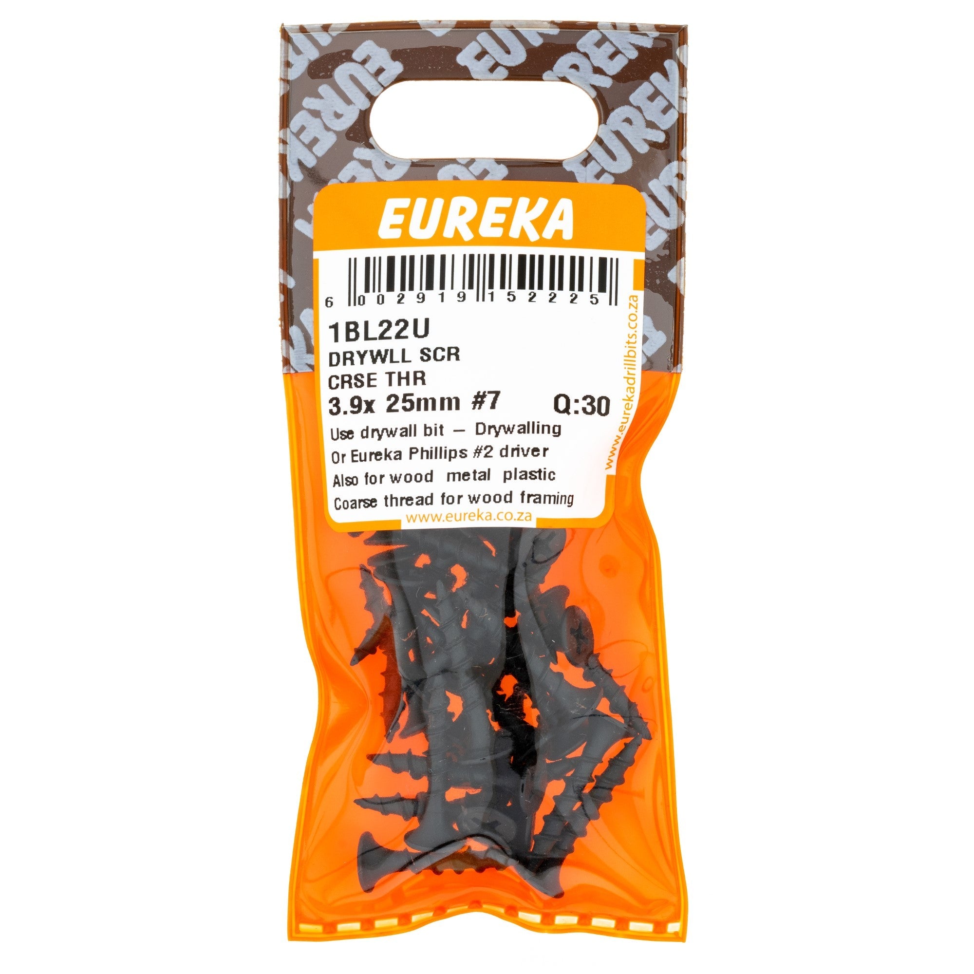 Eureka Drywall Screw Coarse Thread 3.9 x 25mm 7