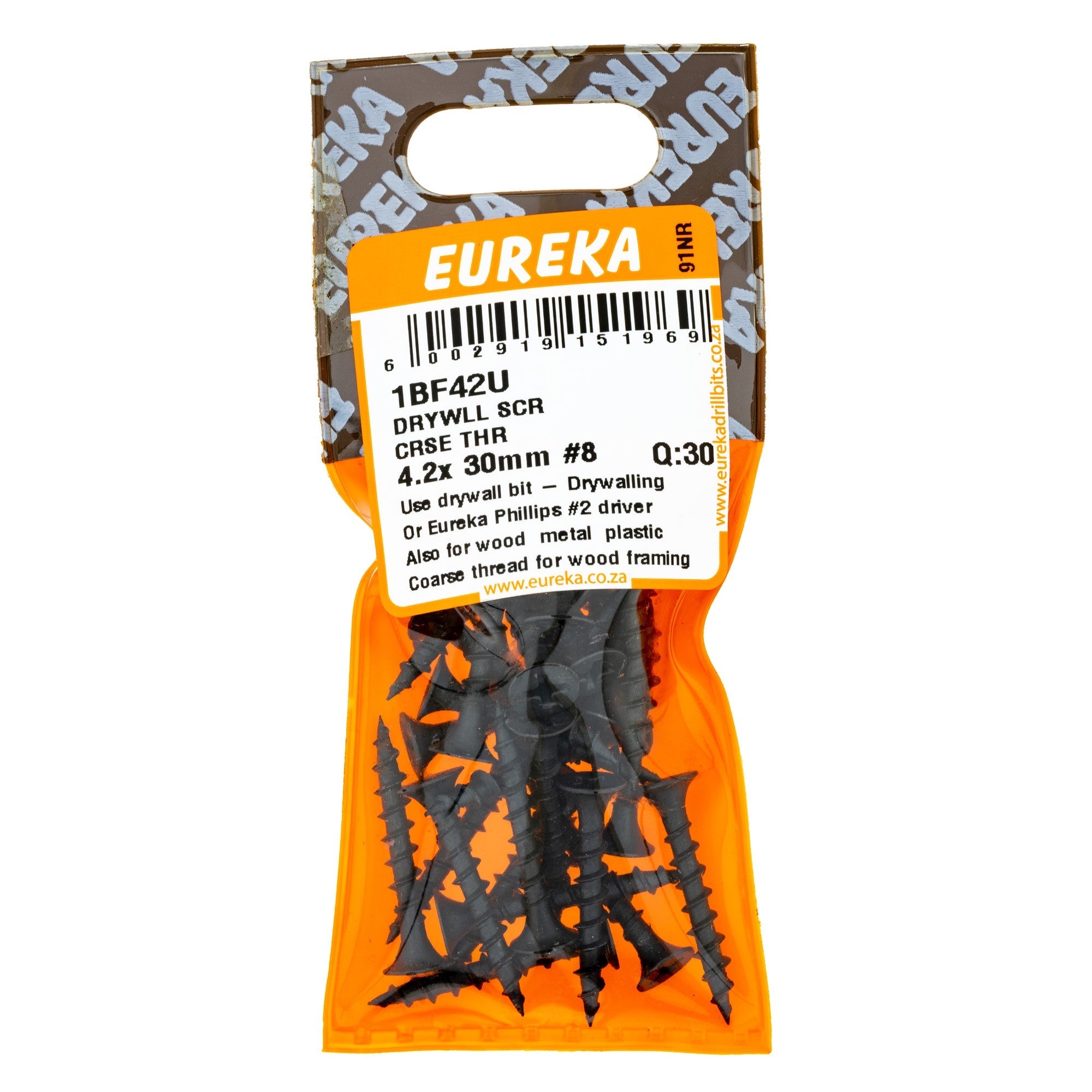 Eureka Drywall Screw Coarse Thread 4.2 x 30mm 8