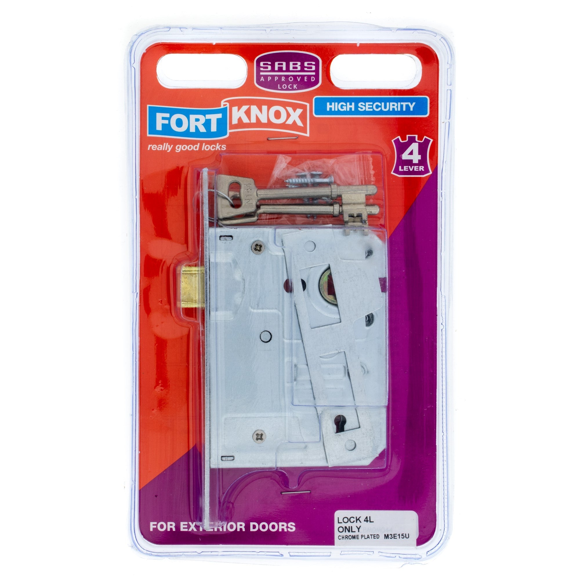 F/knox Lock 4L Only Chrome Plated