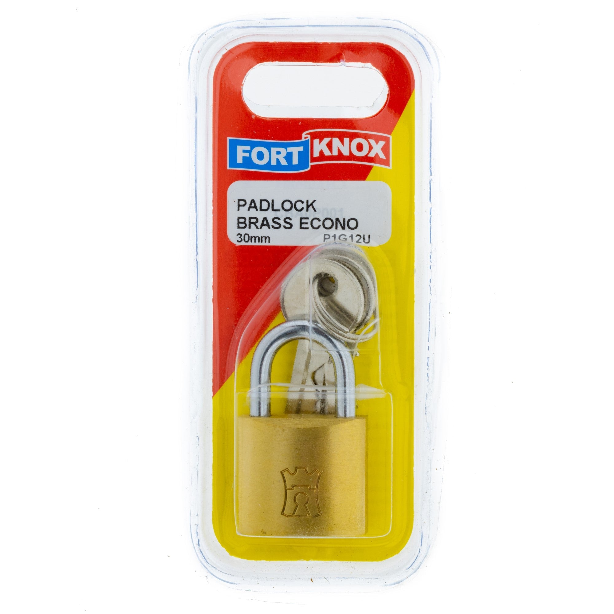 F/knox Padlock Brass Econo 30mm