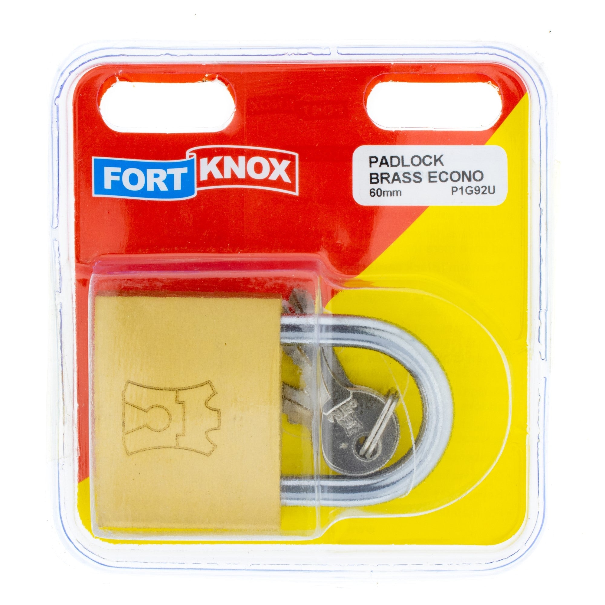 F/Knox Padlock Brass Econo 60mm