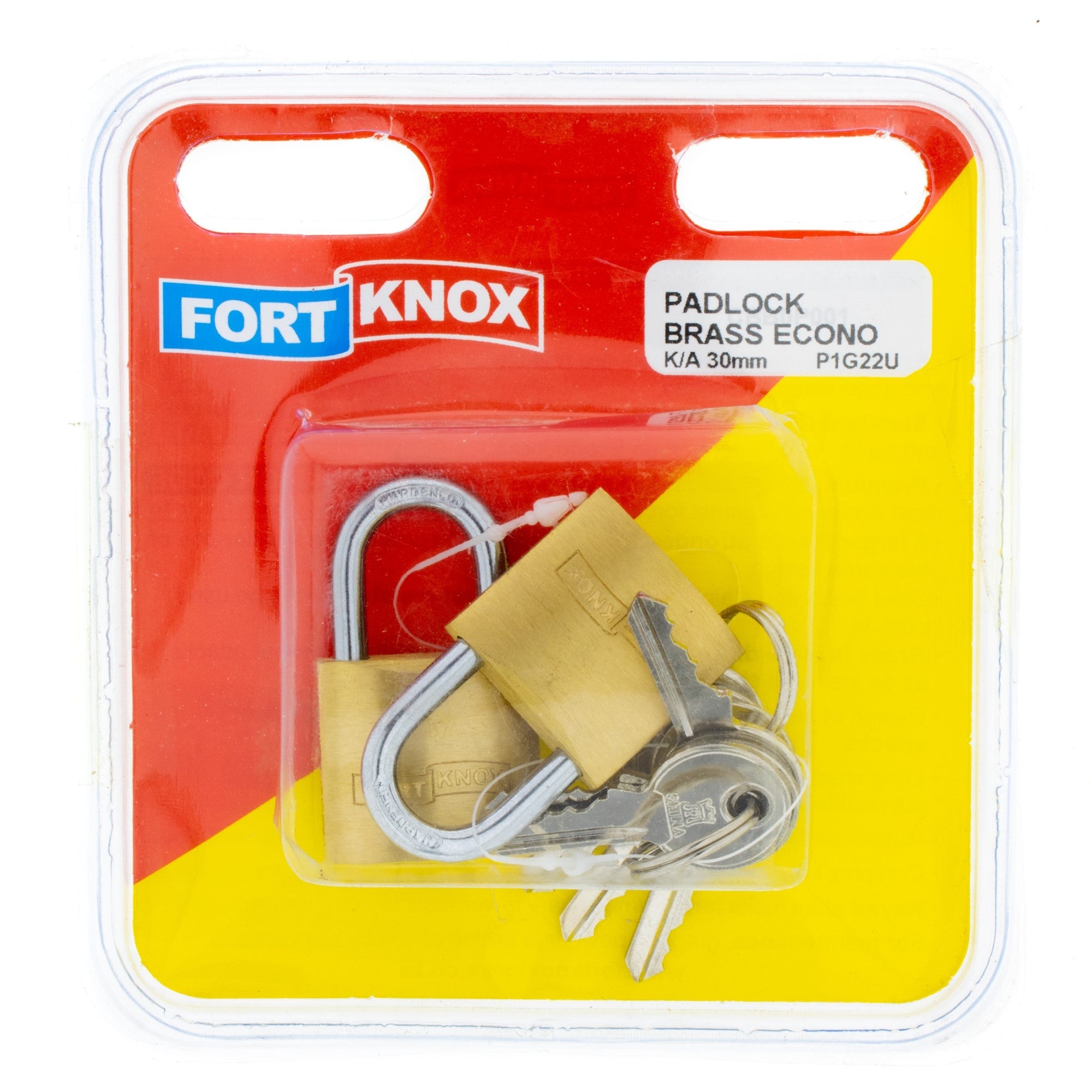 F/Knox Padlock Brass Econo K/a 30mm