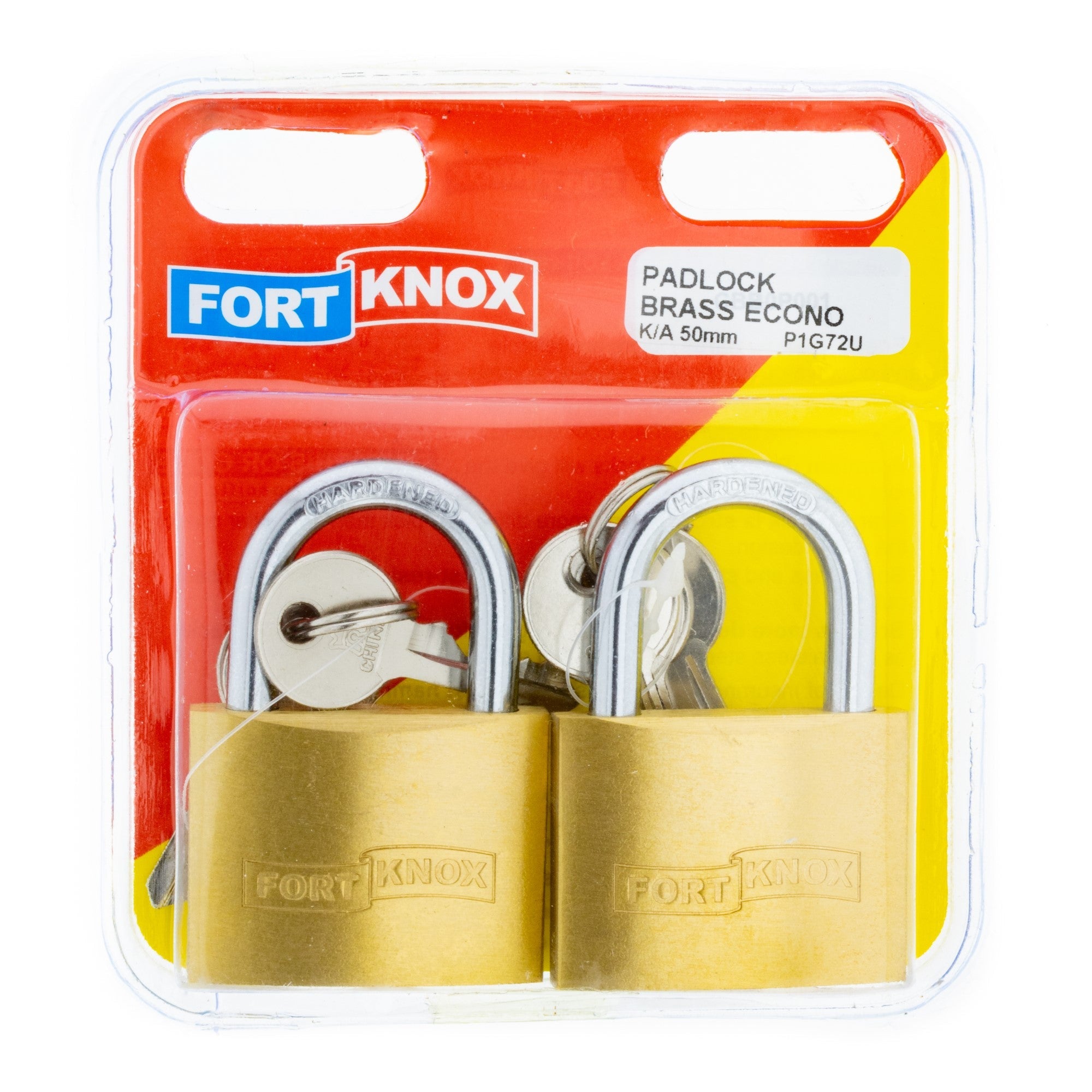 F/knox Padlock Brass Econo K/a 50mm