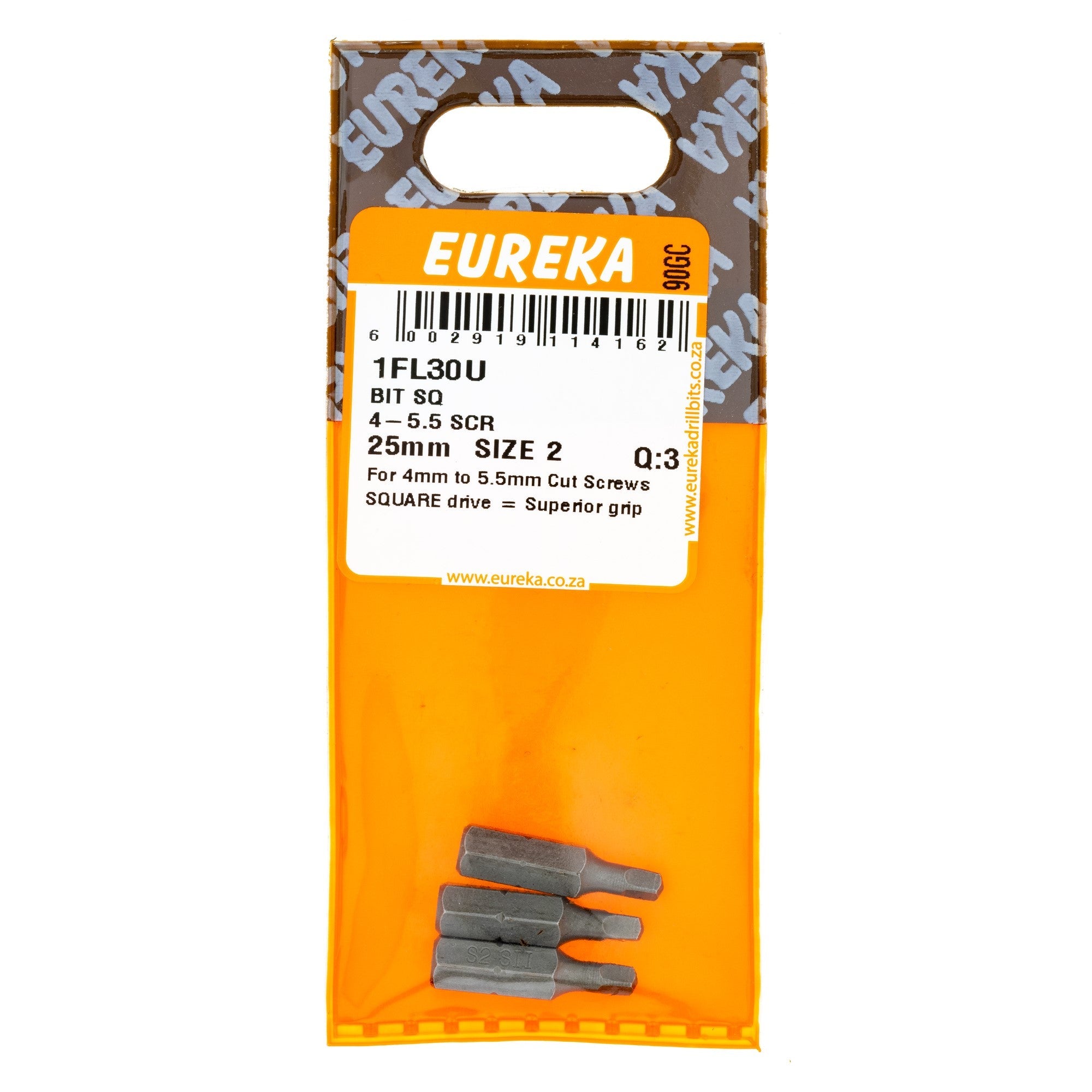 Eureka Bit Sq 25mm 4-5.5 Scr Size 2