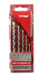 Titan Masonry Drill Set 5 Piece