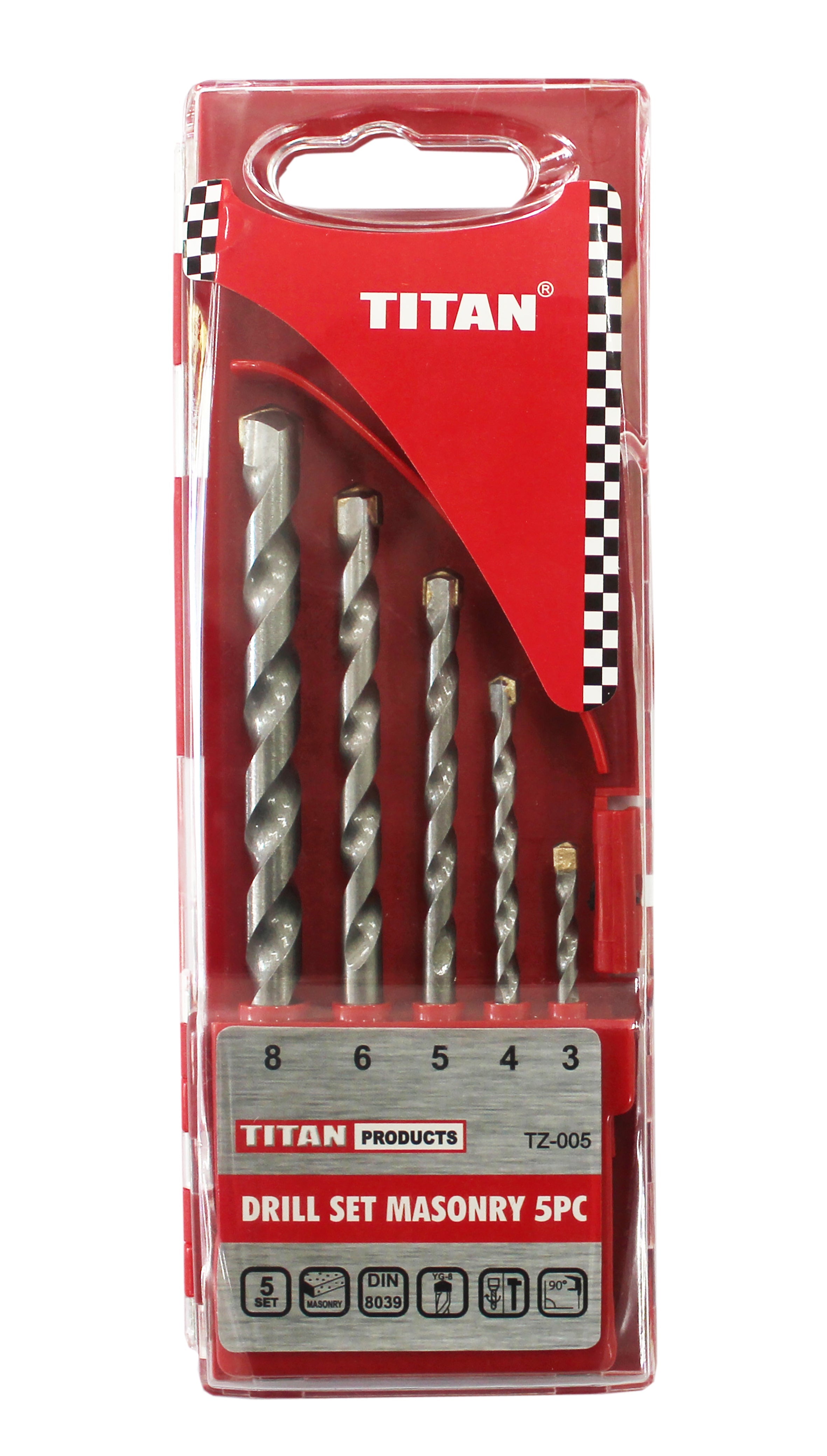 Titan Masonry Drill Set 5 Piece