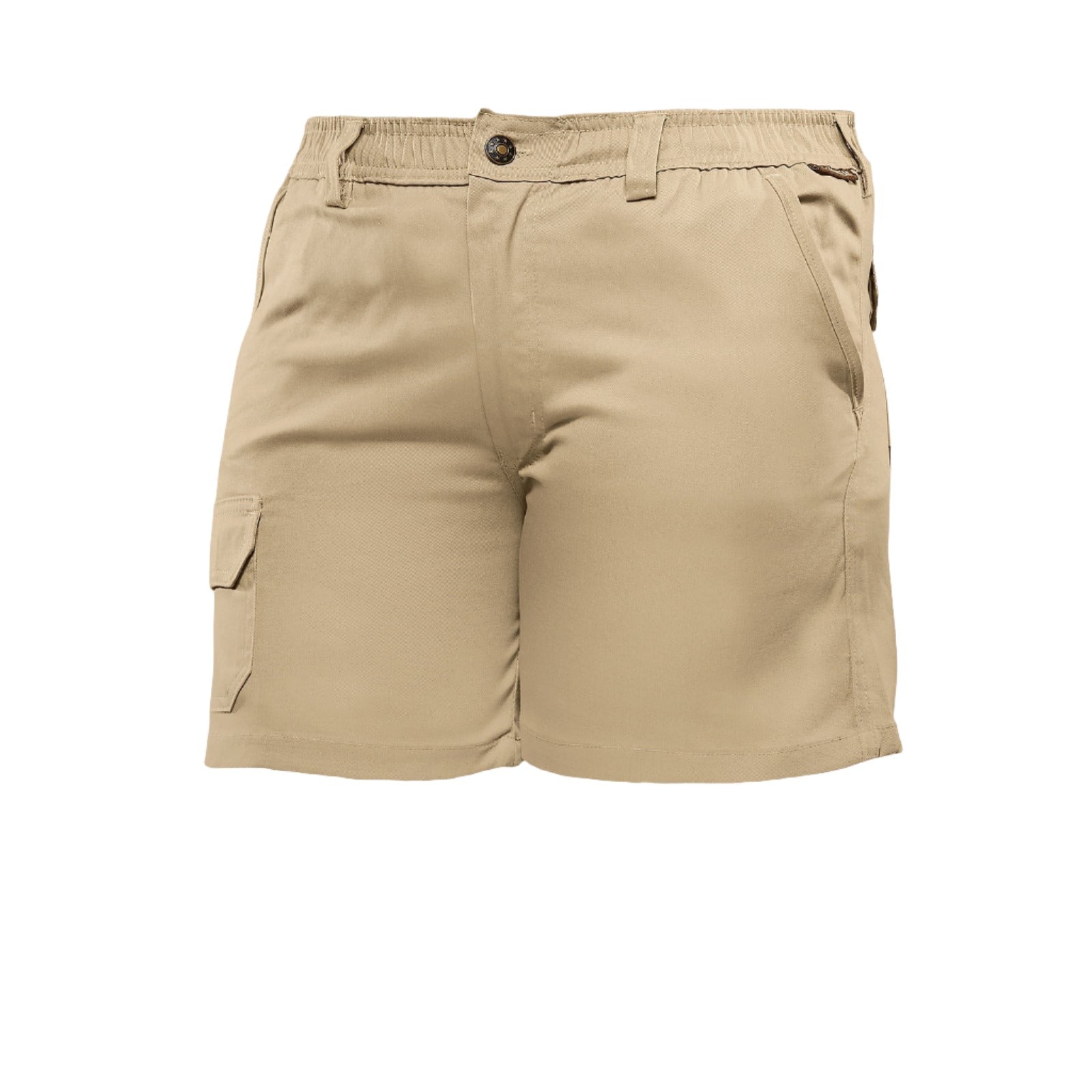 SHORT NUMBI ELASTICATED KHAKI 34 R/WEAR