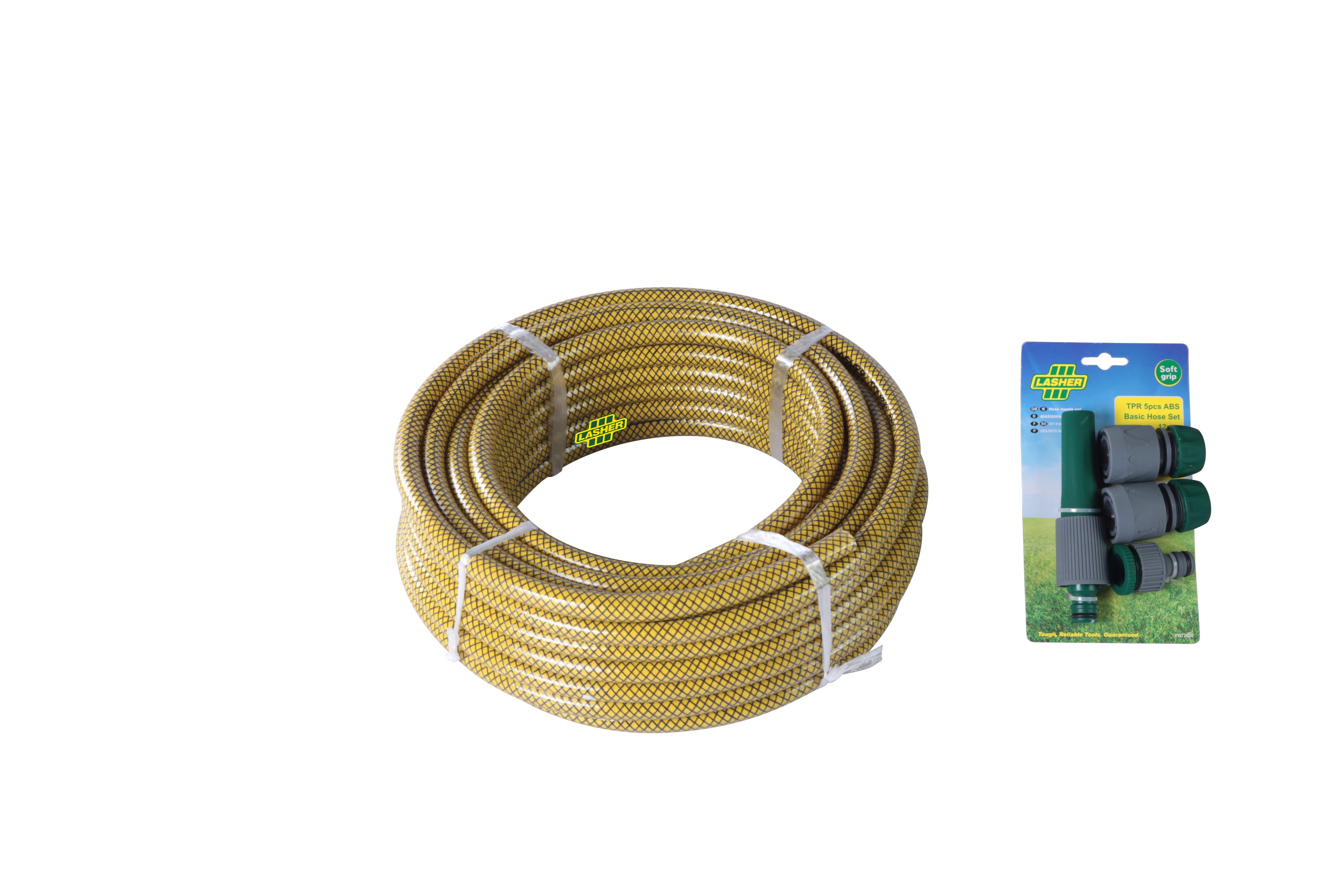 Lasher Hose 12mm x 20M & Fittings