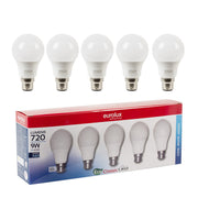 Eurolux Globe A60 LED C/white B22 9W 5PK
