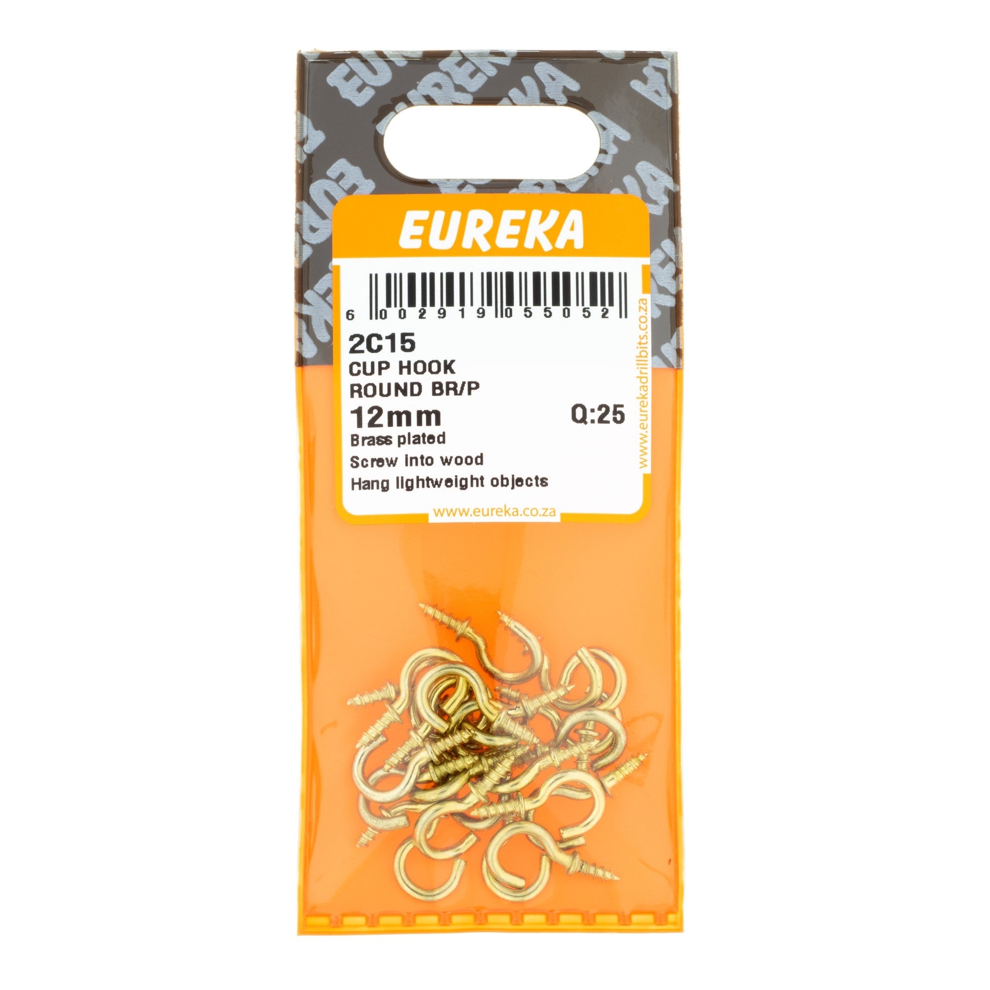 Eureka Cup Hook Round Br/p 14mm