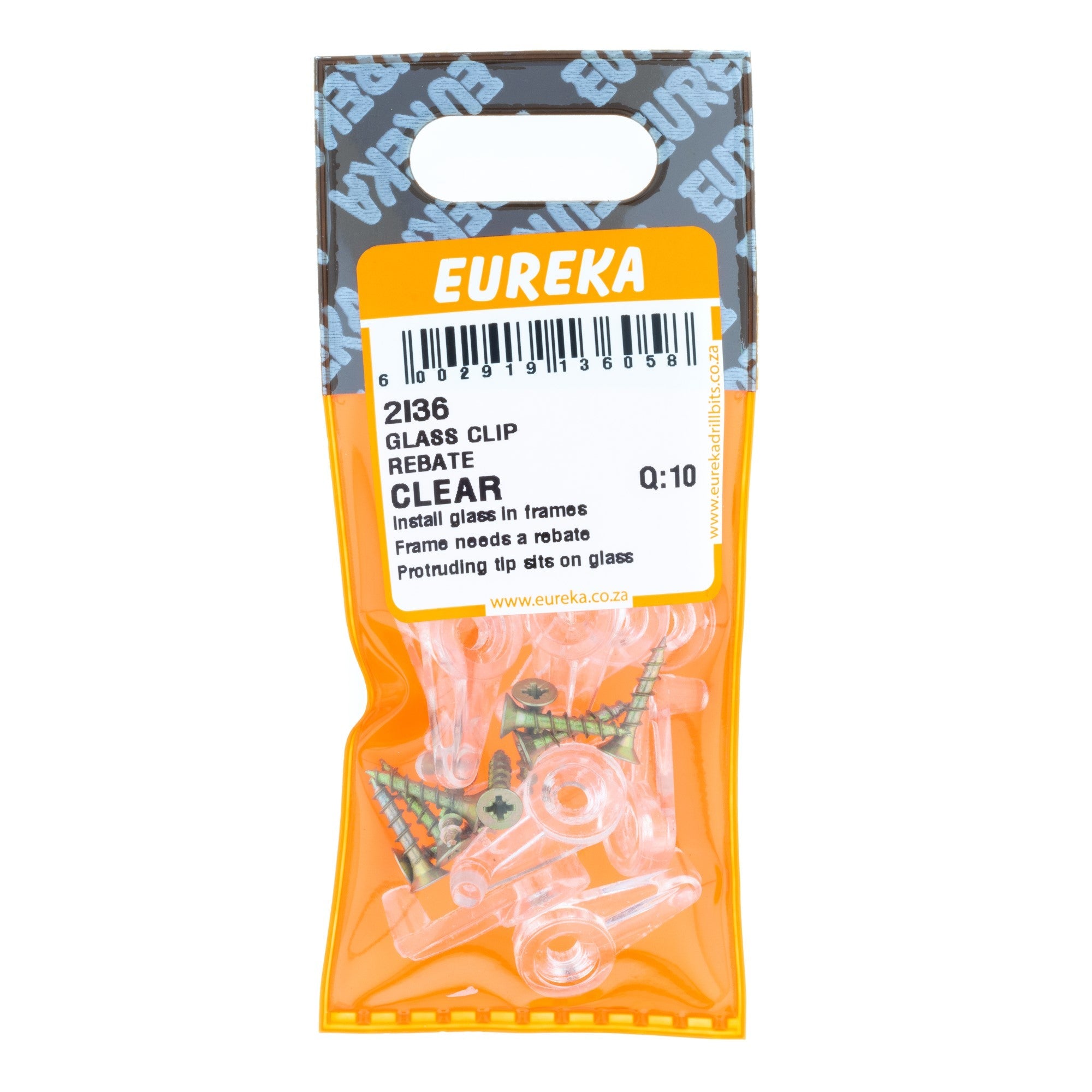 Eureka Glass Clip Rebate Clear