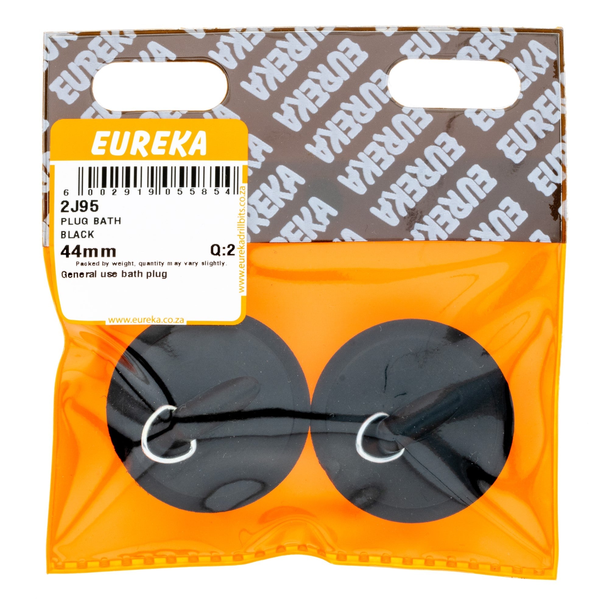PLUG BATH BLACK 44MM Q:2 EUREKA