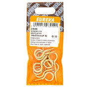 Eureka Screw Eye Br/pl 14 x 31mm( 6)