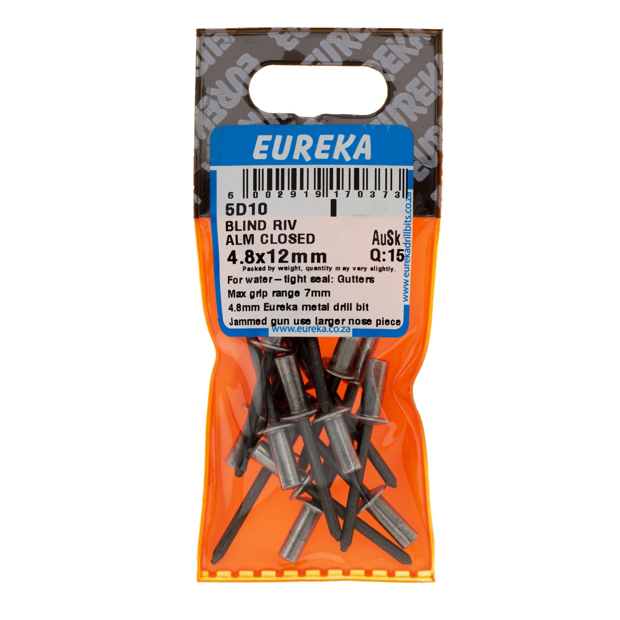 BLIND RIV ALM CLOSED 4.8X12MM Q:15 EUREK