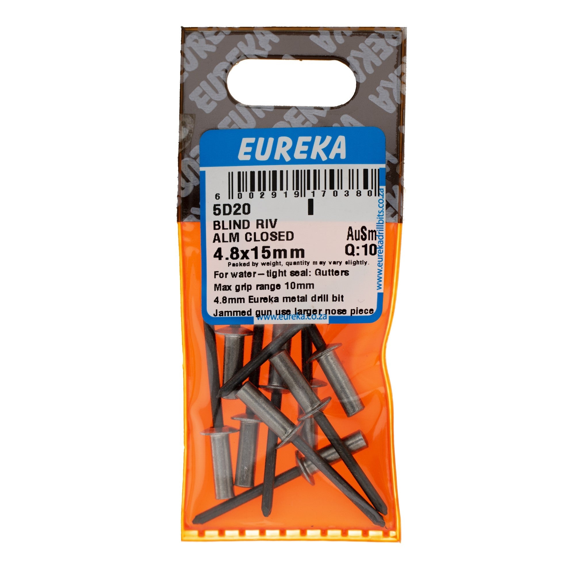 BLIND RIV ALM CLOSED 4.8X15MM Q:10 EUREK