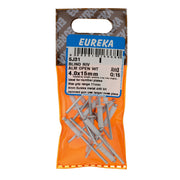 Eureka Blind Rivet Aluminium Open End Wt4.0 x 15mm