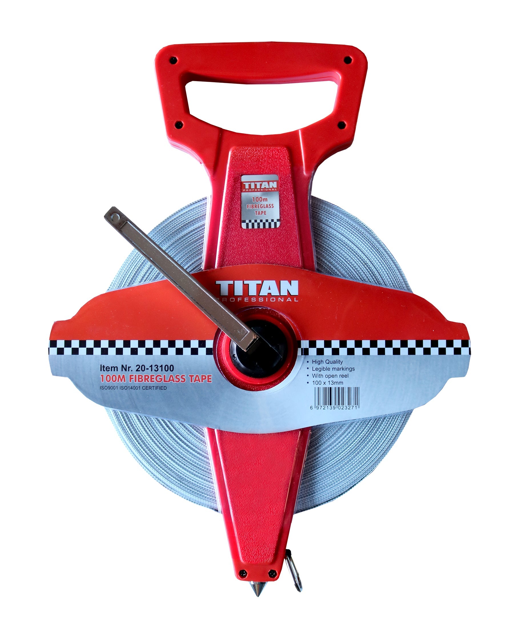 TAPE  MEASURE FIBREGLASS 100MX13MM TITAN