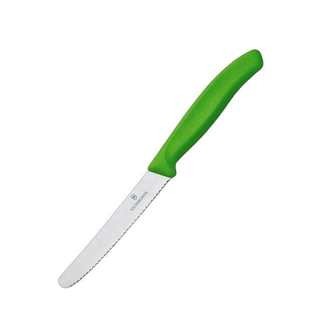 Victorinox Classic Tomato Knife Green Serrated 11 cm