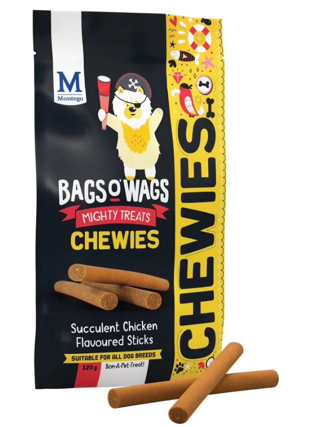 TREAT STICKS CHICKEN 120G BAGS O WA