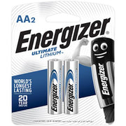 Energizer Battery Lithium Ulti Aa 2PK