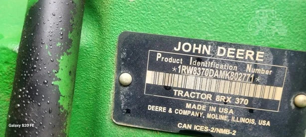 2022 John Deere 8RX 370